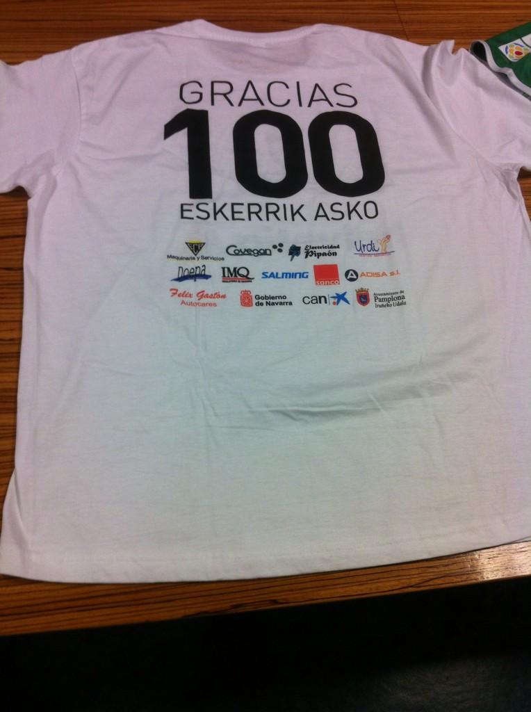 Camiseta 100 sponsors